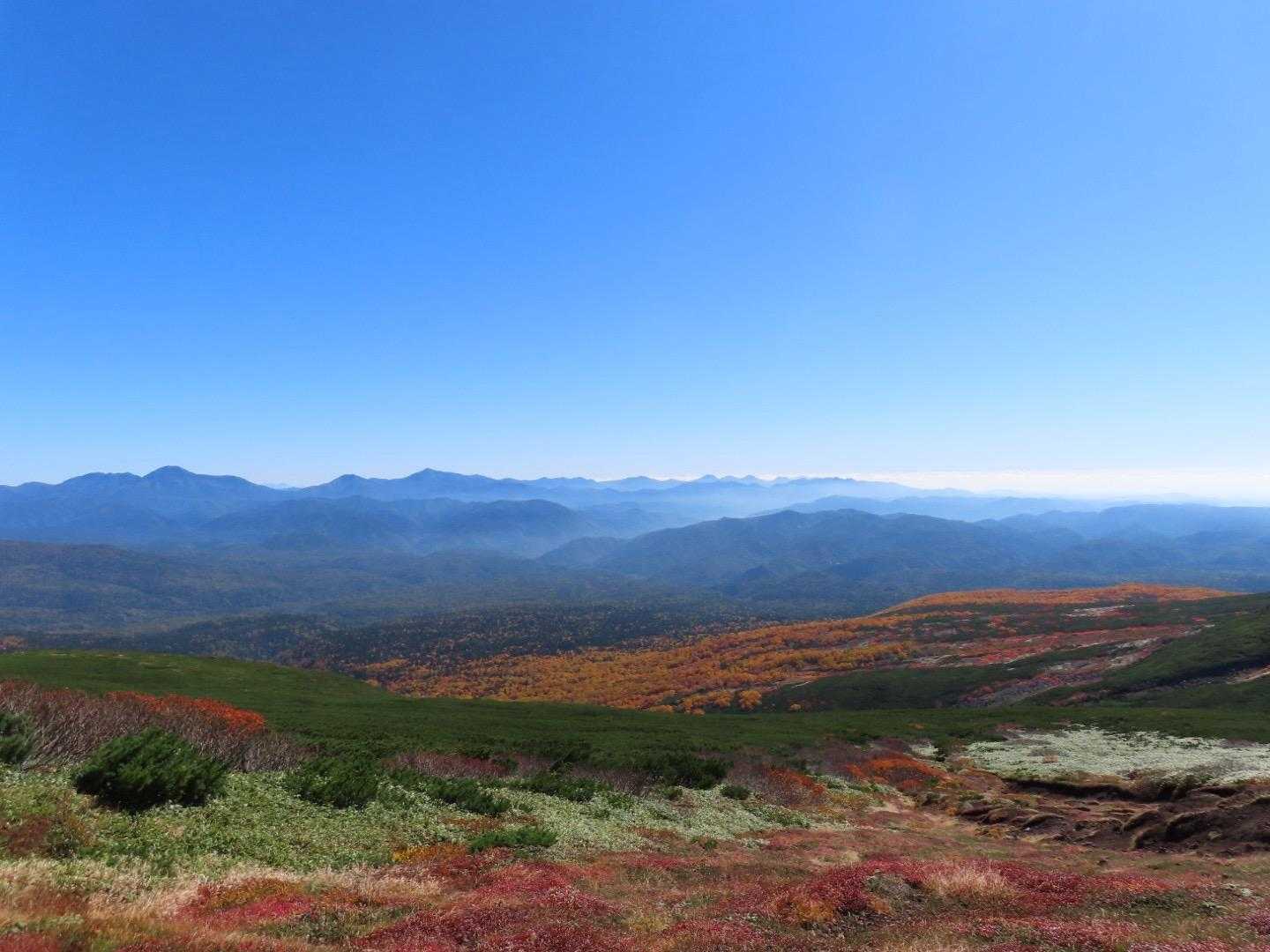 避難小屋から美瑛富士に向かう
登山道からの景色最高👍