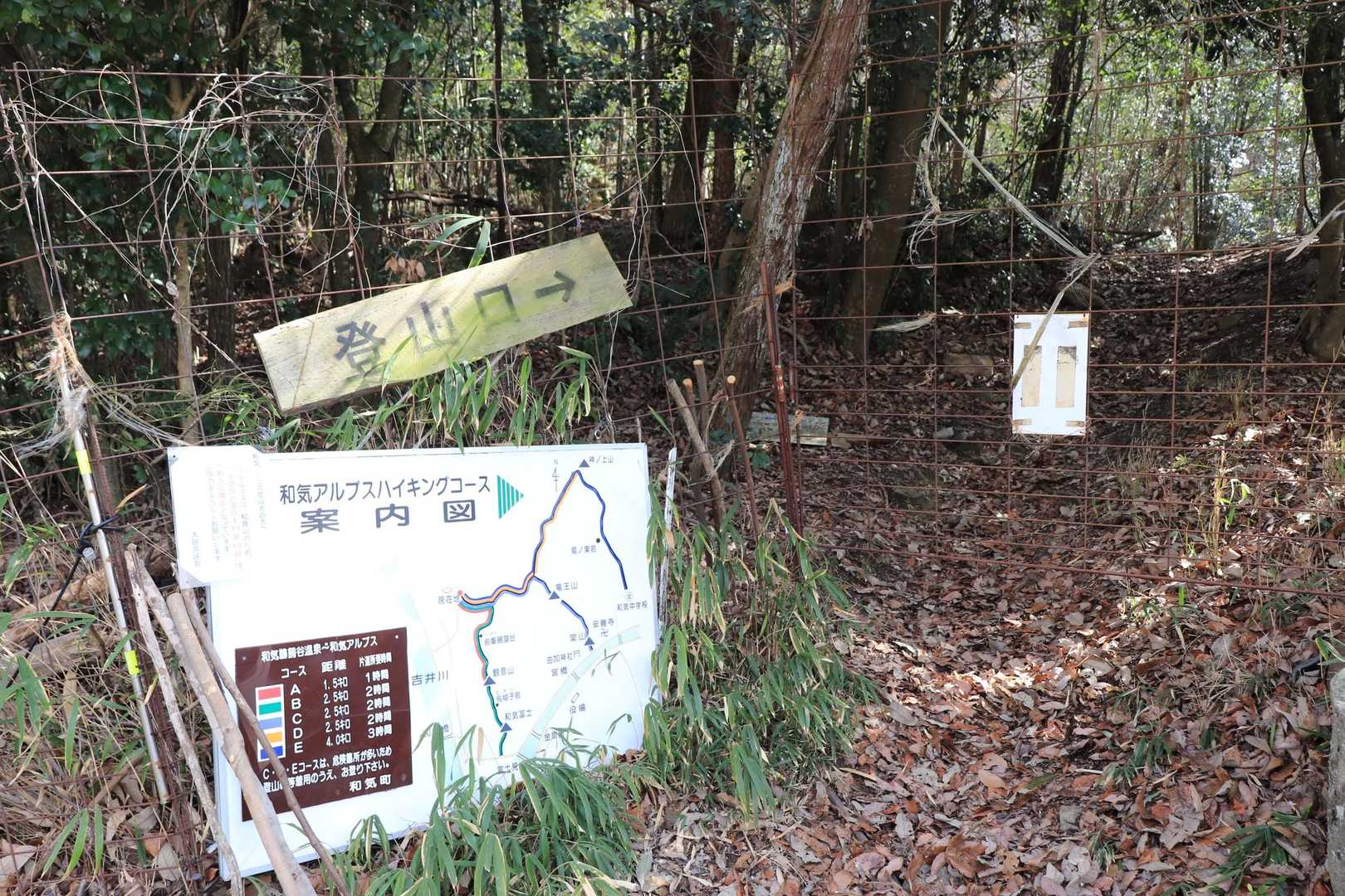 和気鵜飼谷温泉登山口-和気アルプス登山口-穂高山 周回コースの写真