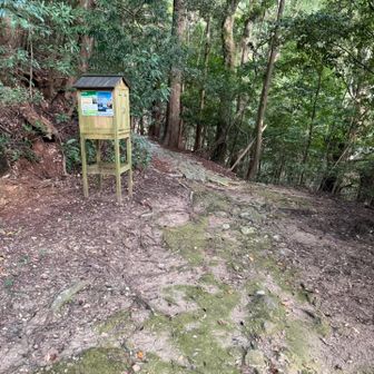 泊観音に着いた。
このあと「大観猪垣道」というトラバース道を通って大吹峠に向かう。