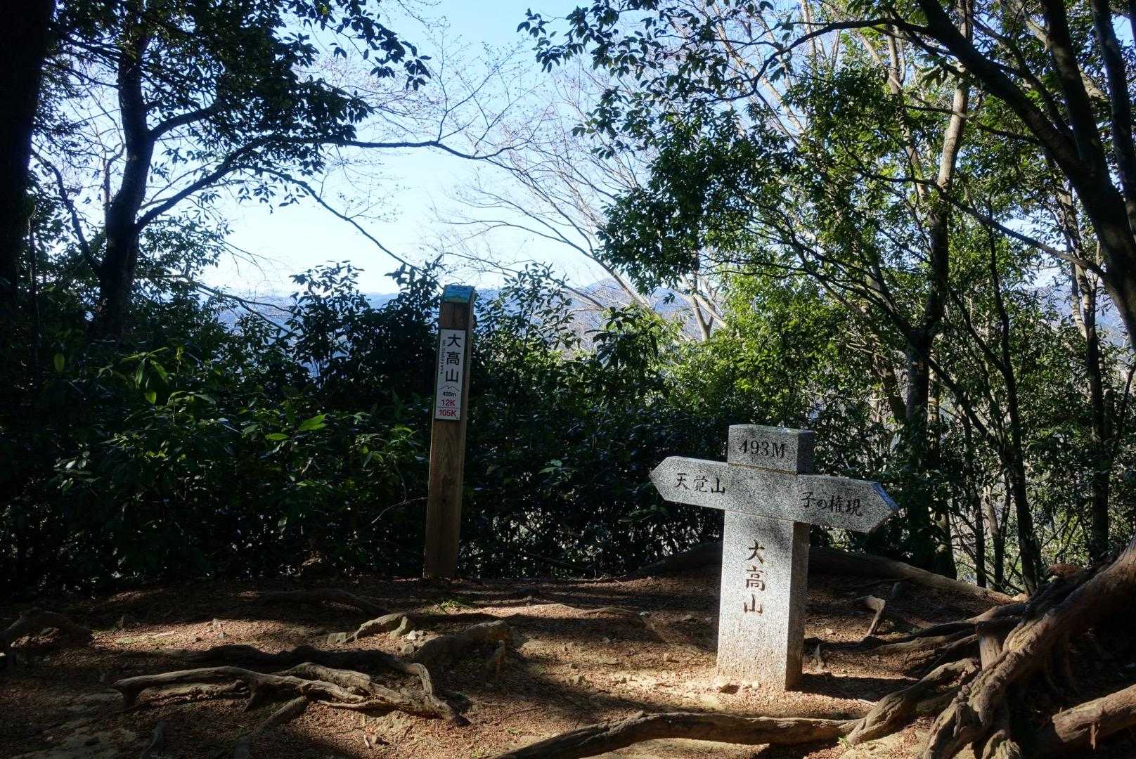 大高山。眺望は全く無いわけではない、くらい。