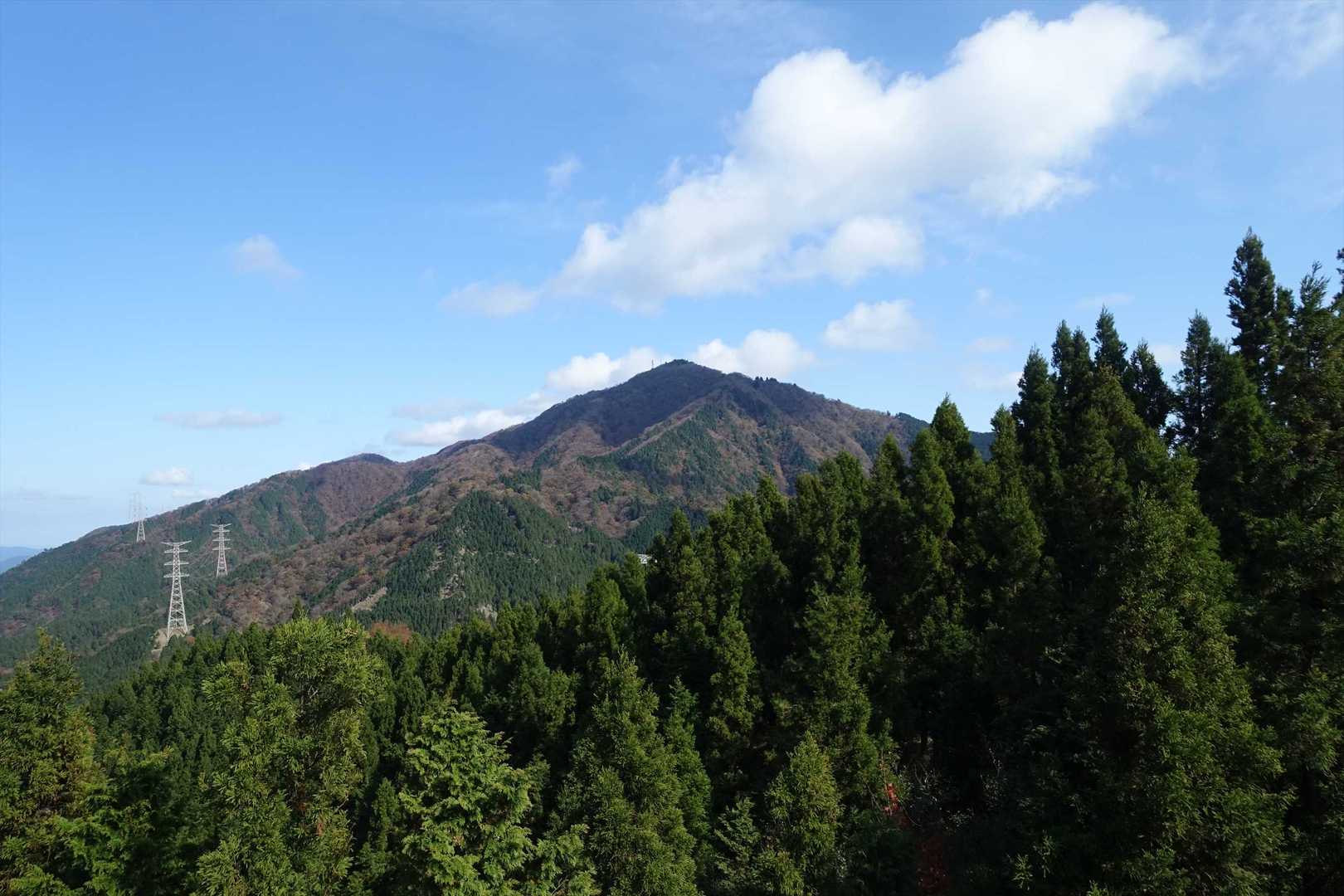大山が綺麗に見えます