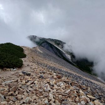 こっちが白馬鑓方向
