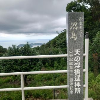 沼島が見える展望台。