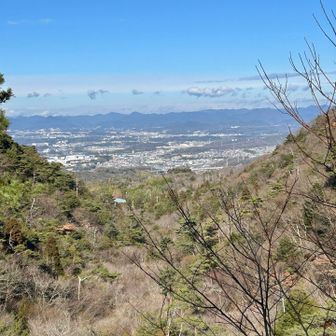 トト屋道を下り、筆屋道で展望デッキへ