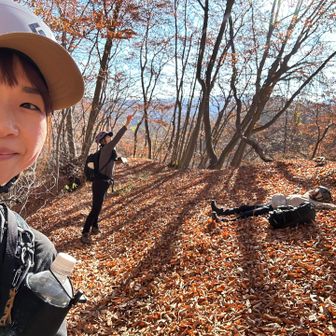 撮影する人達をバックに😄