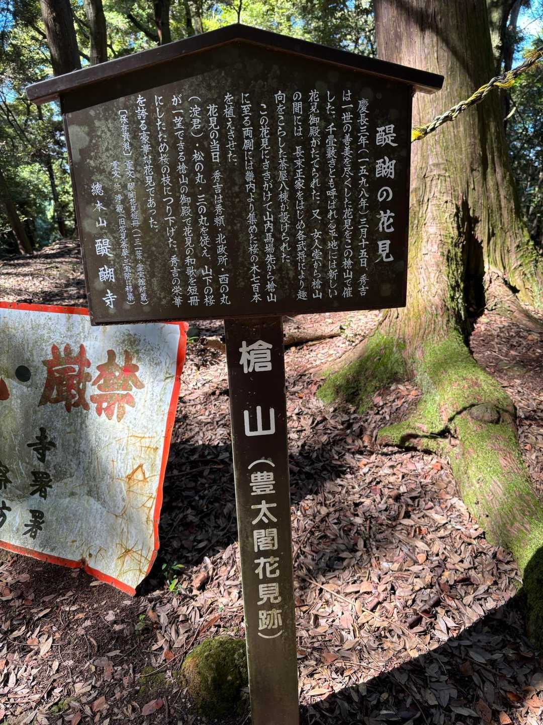 秀吉が花見🌸をした場所