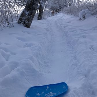 ヒップソリで初滑り