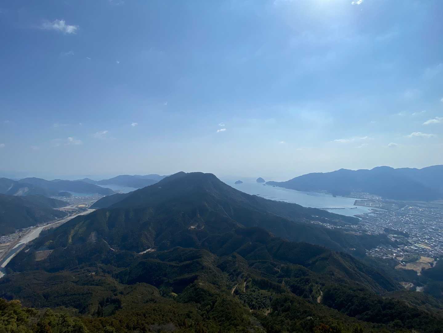 ちょっと霞んでるけど良い景色ー(^^)