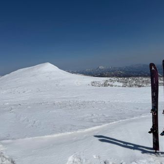 スキーデポして中岳山頂へ🎵