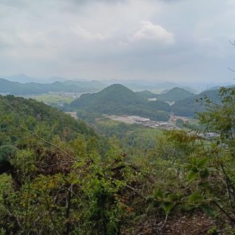 からの景色。今日は霞んでます。