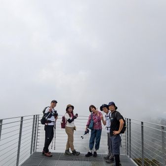 真っ白けの風景　晴れてたらどんな感じやったろう　