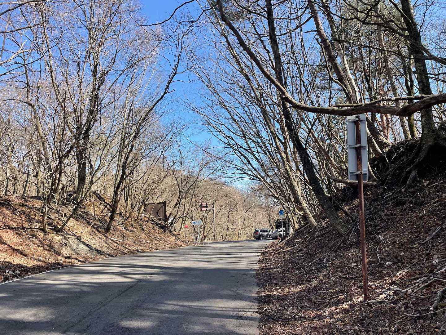 もうすぐ駐車スペースへ、お疲れ様でした