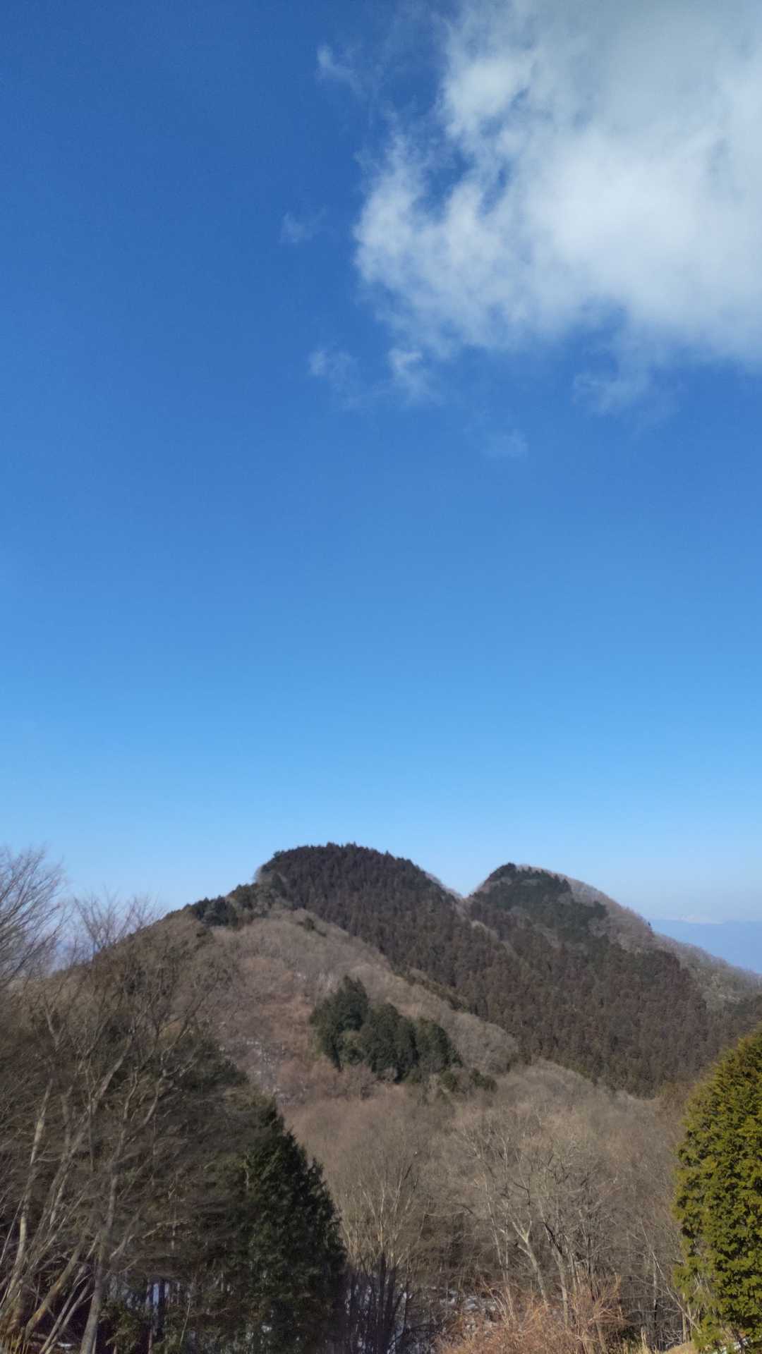 最初に登った二子山▲▲