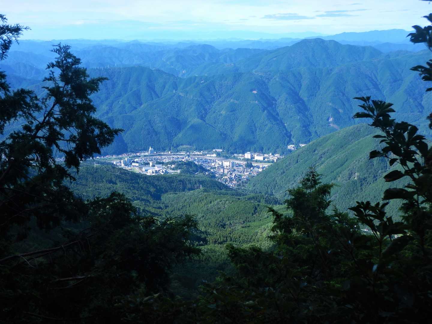展望台から下呂の街が見えました