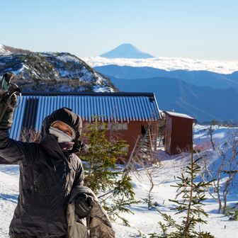 さて小屋に戻りまーす♪