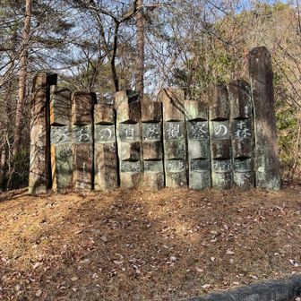 自然観察の森の中に、
権現山の登山口か有ります♪