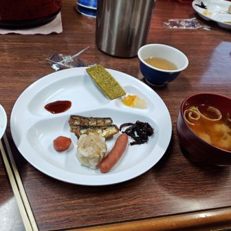 朝風呂浴びてからの朝食
