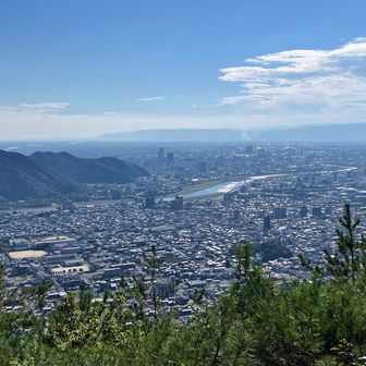【真福寺山 山頂】
金華山・長良橋・養老山地方面