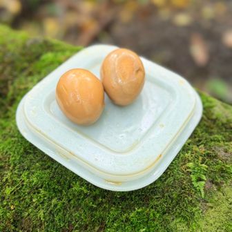 遅めの昼ごはんは
向日葵さんお手製の煮卵
特別と言われ2つも頂きました！
美味しかったです♪