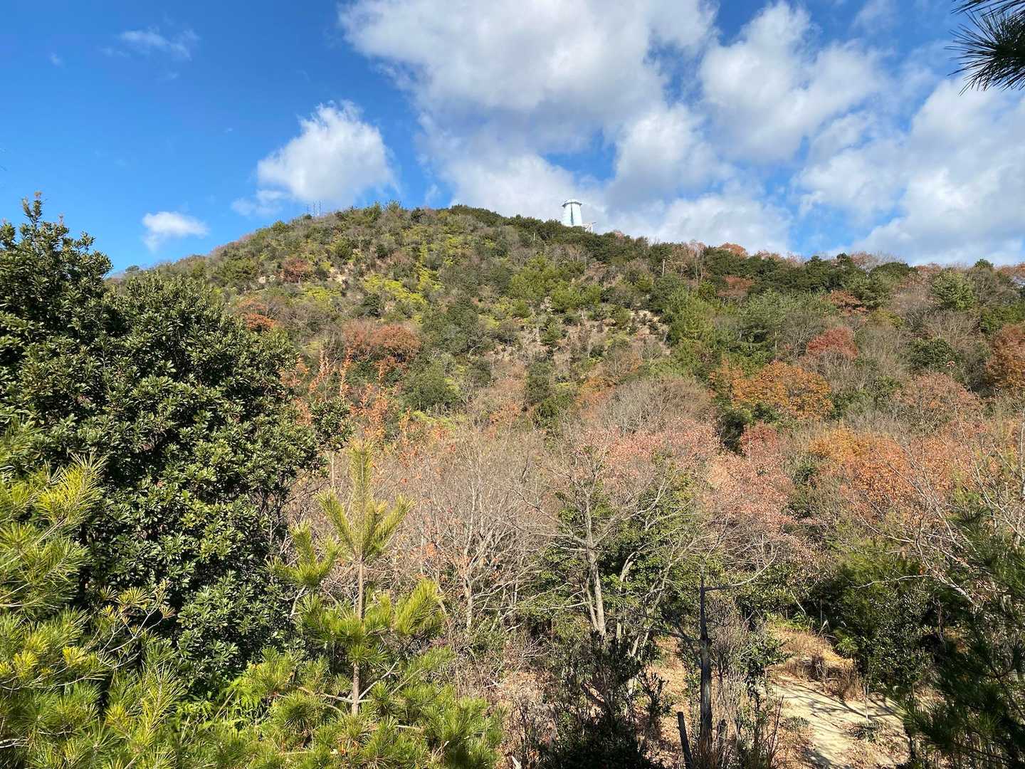 振り返って…空が綺麗