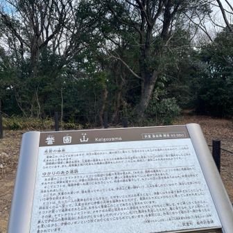 今日の2つ目グレーピークの警固山🗻
ちゃんとした由来があるんだね🤔