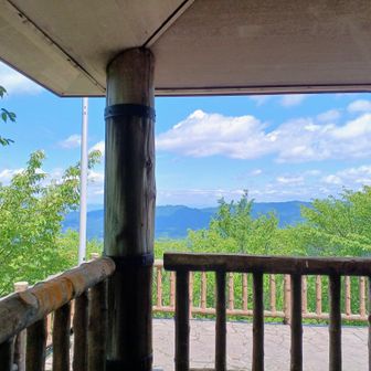 「お腹減ってきた～」妻のガス欠は早い…高城山山頂には大きな東屋、休憩しましょう。