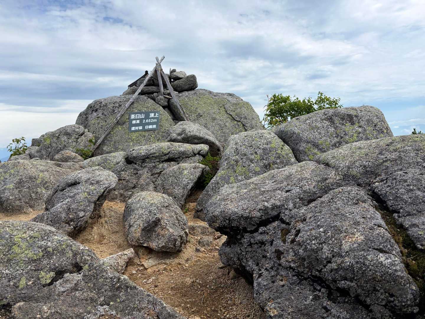桂小場登山口-将棊頭山-将棊ノ頭-茶臼山 往復コースの写真