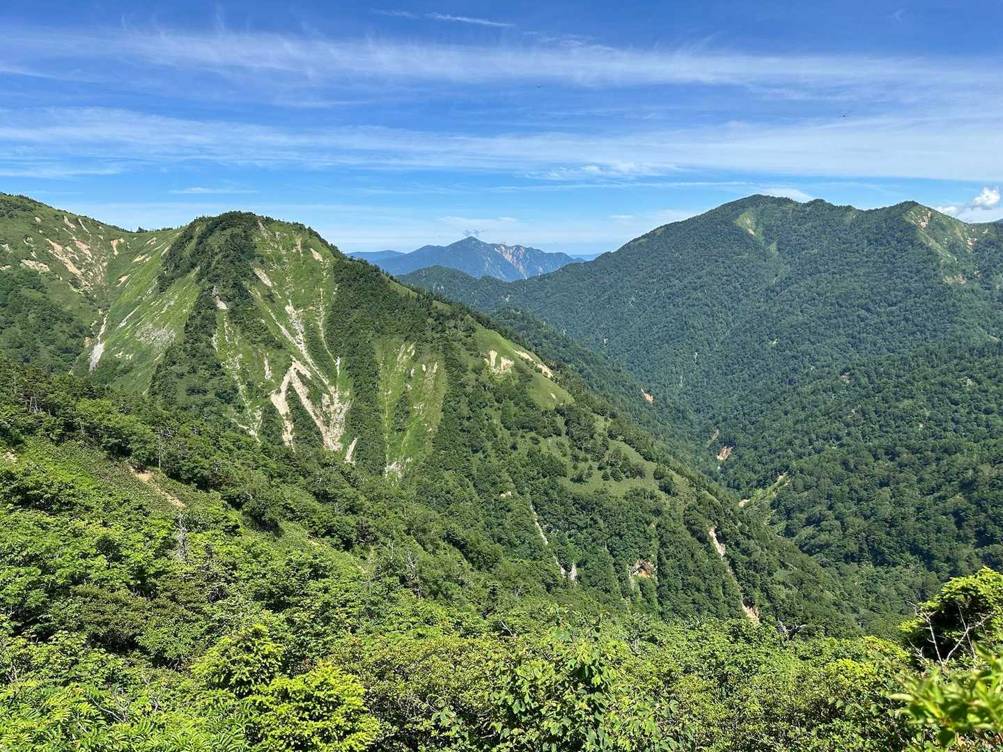 新潟側の景色
鳥甲山
　　　佐武流山