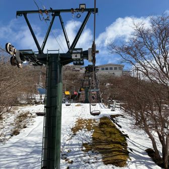 帰りは下山を諦め、リフト&ロープウェイ