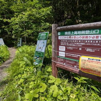 上高地側の登山口

■ここまで来ればこっちのもの😅下見開始です👍