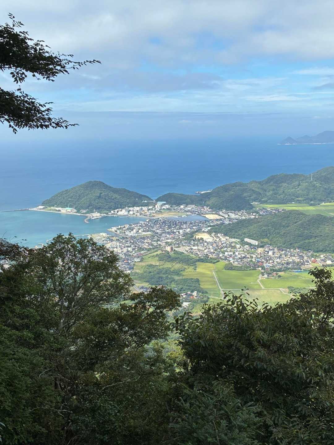 上宮展望台からの景色です。晴れました