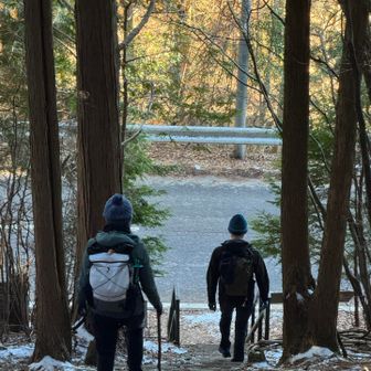 あと少しで登山口到着