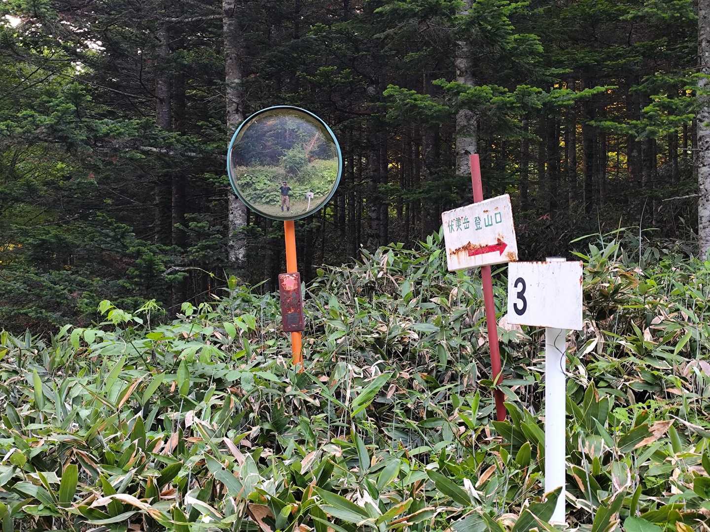 車両ゲート-伏美岳登山口-伏美岳 往復コースの写真