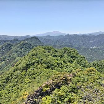 岩舞台からの浅間山