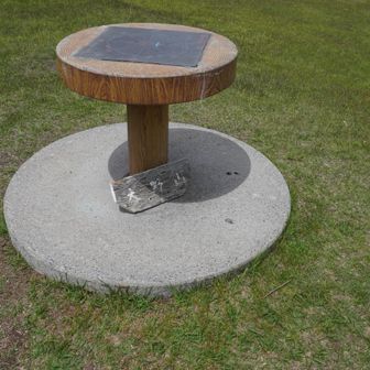 山頂の展望版