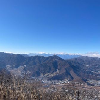 北アルプス。なんと槍も見える