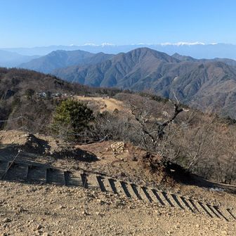下の山小屋方面
