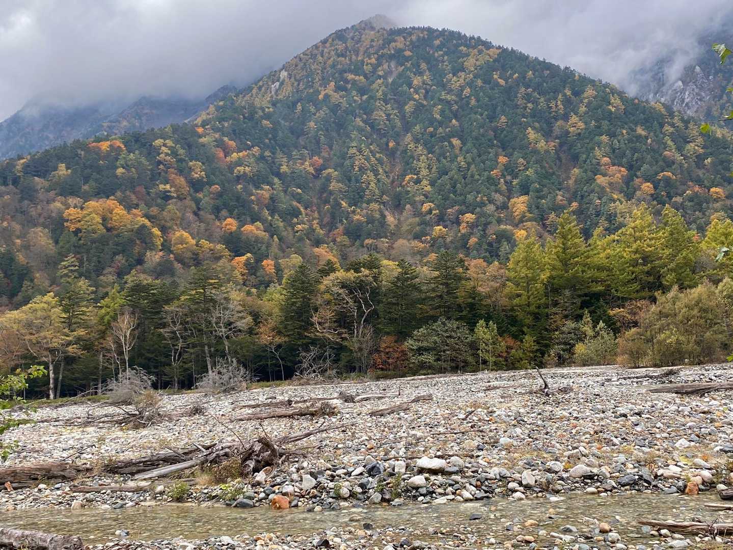 上高地バス停-河童橋-徳沢登山口 縦走コースの写真