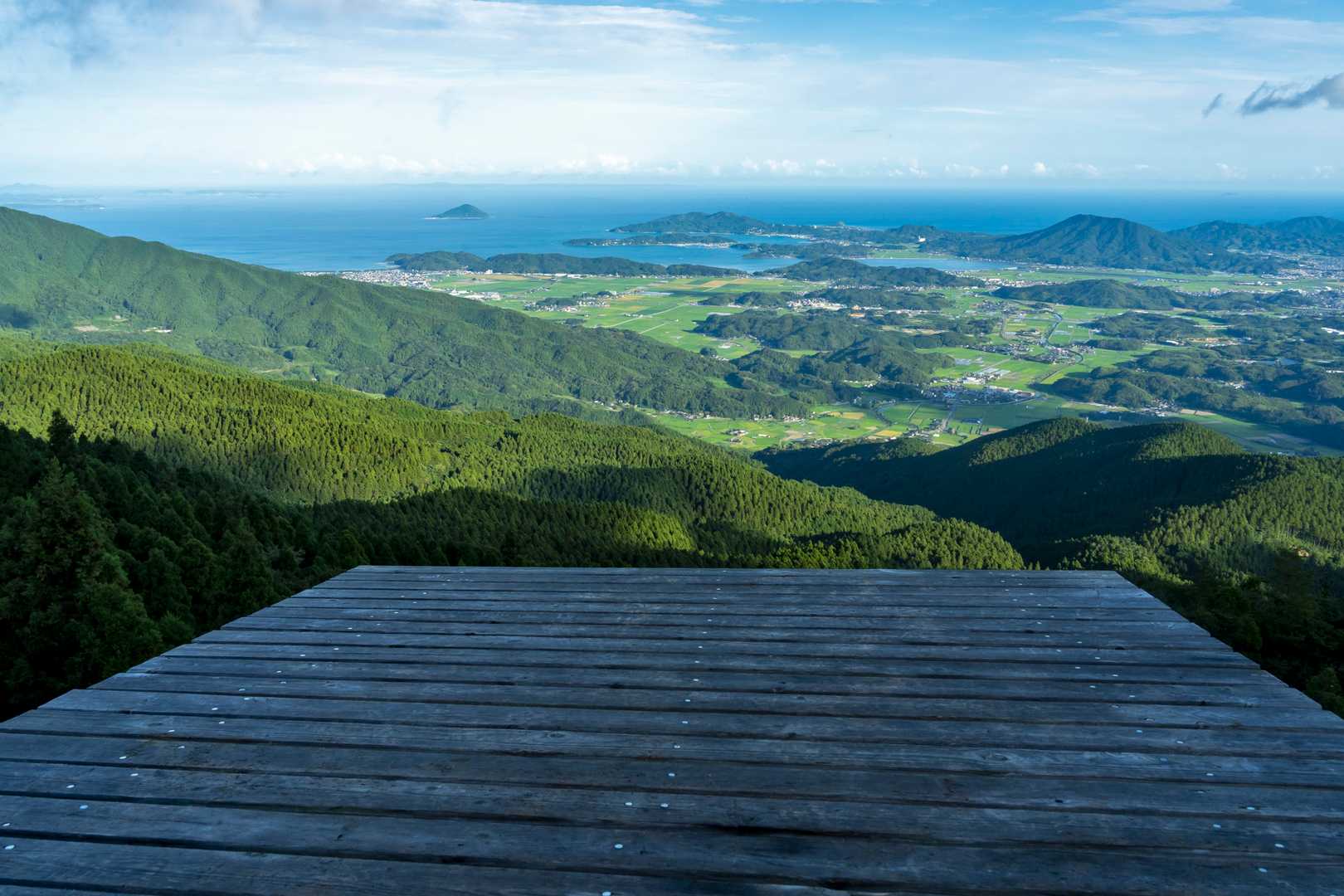 雷山観音前バス停-上宮-雷山 往復コースの写真