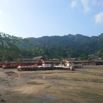 厳島神社
干潮だと残念な感じです