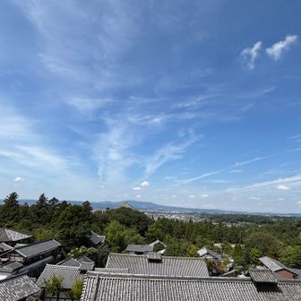 二月堂からの眺め　奈良市内と生駒山