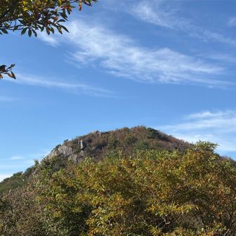 左手の岩場がパノラマ展望岩