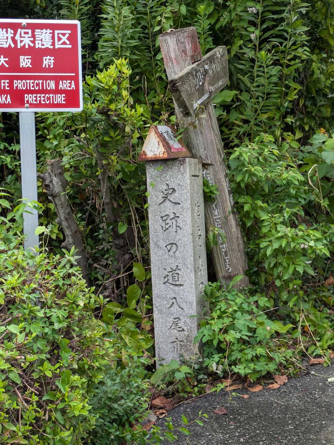 信貴山口駅-朝護孫子寺-信貴山 成福院-信貴山門　バス停 縦走コースの写真