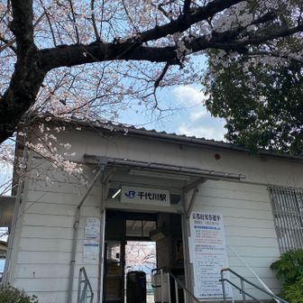 電車に乗って千代川駅までやってきました。
千代川駅を選んだ理由は川にかかる橋を利用するのに1番良さそうだったので。

今回初エリア
どんなところなのか？
ドキドキ💓です。