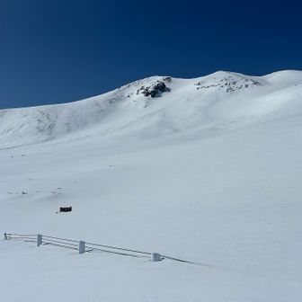 ガードレールが見えるここを夏にはバスが走るのだね