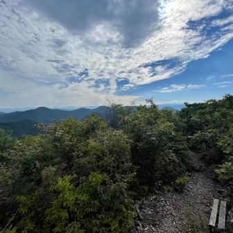 白山・三童子方面