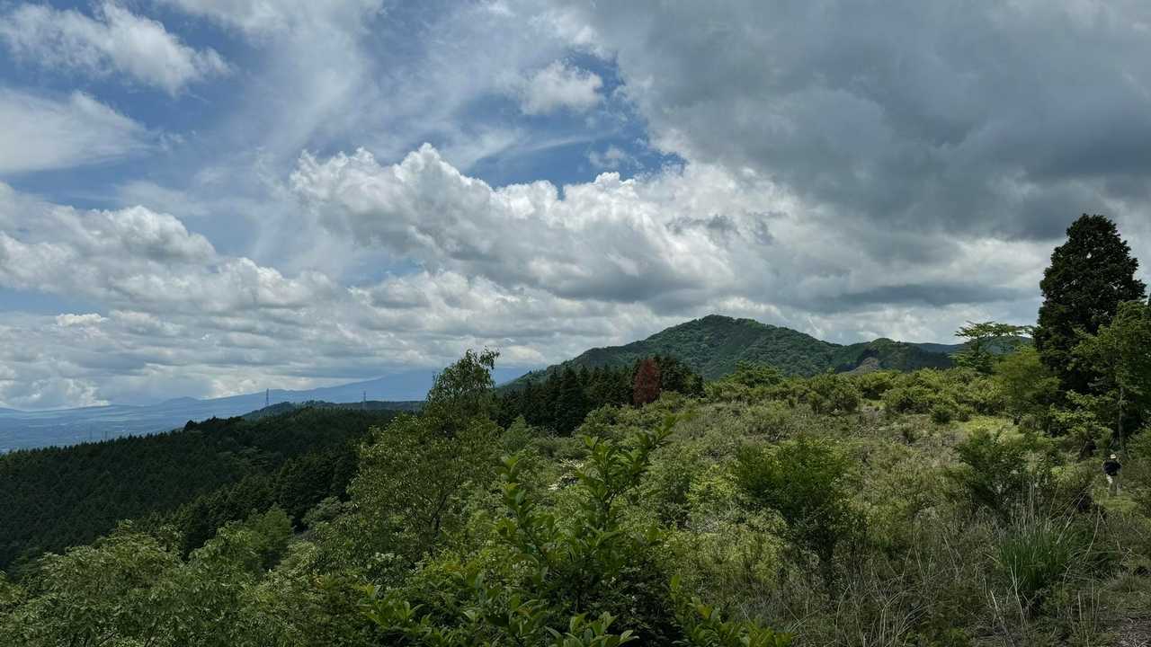 富士箱根トレイル／セクションハイク（三国山〜湯船山〜不老山〜駿河小山駅）＋鉄砲木ノ頭 の写真 36