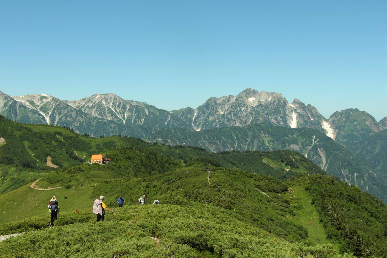 種池山荘と剱岳