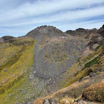 鳥海山を、反対側の外輪山から見ます👀