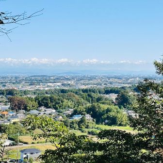 栃木の方の山々が辛うじて望めました。
